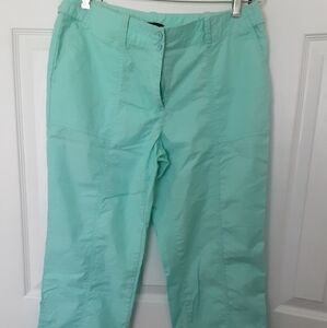 Talbots aqua blue capri